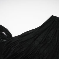 Jeanne black one-shoulder cut-out maxi dress