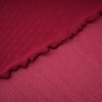 Sylphe Red Asymmetrical Ruched Mesh Maxi Dress