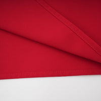 Valentine Red Pleated Maxi Dress with High Slit