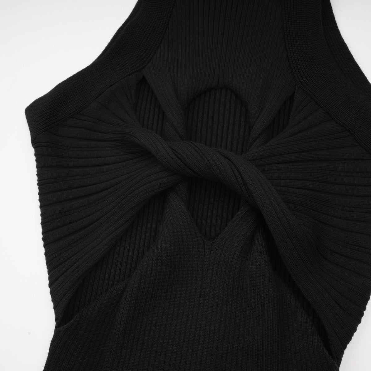 Émilie twist-detail cut-out mini dress
