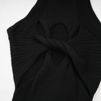 Émilie twist-detail cut-out mini dress