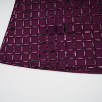 Térébenthine Purple Rhinestone Mesh Maxi Dress