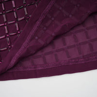 Térébenthine Purple Rhinestone Mesh Maxi Dress