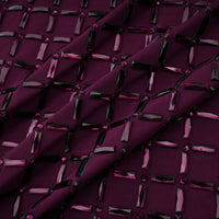 Térébenthine Purple Rhinestone Mesh Maxi Dress