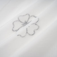 Yaelle White Floral Appliqué Tulle Midi Dress