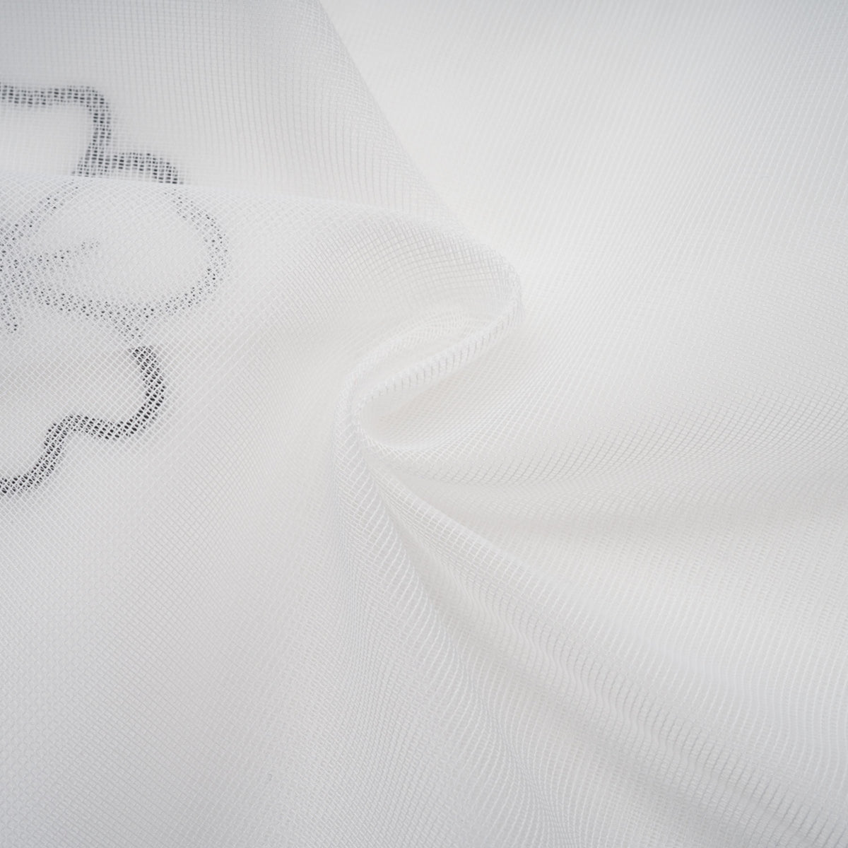 Yaelle White Floral Appliqué Tulle Midi Dress