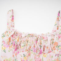 Kara floral-print cotton mini dress