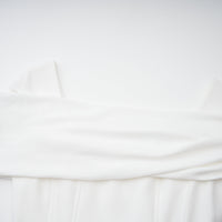 Solara White Draped Midi Dress