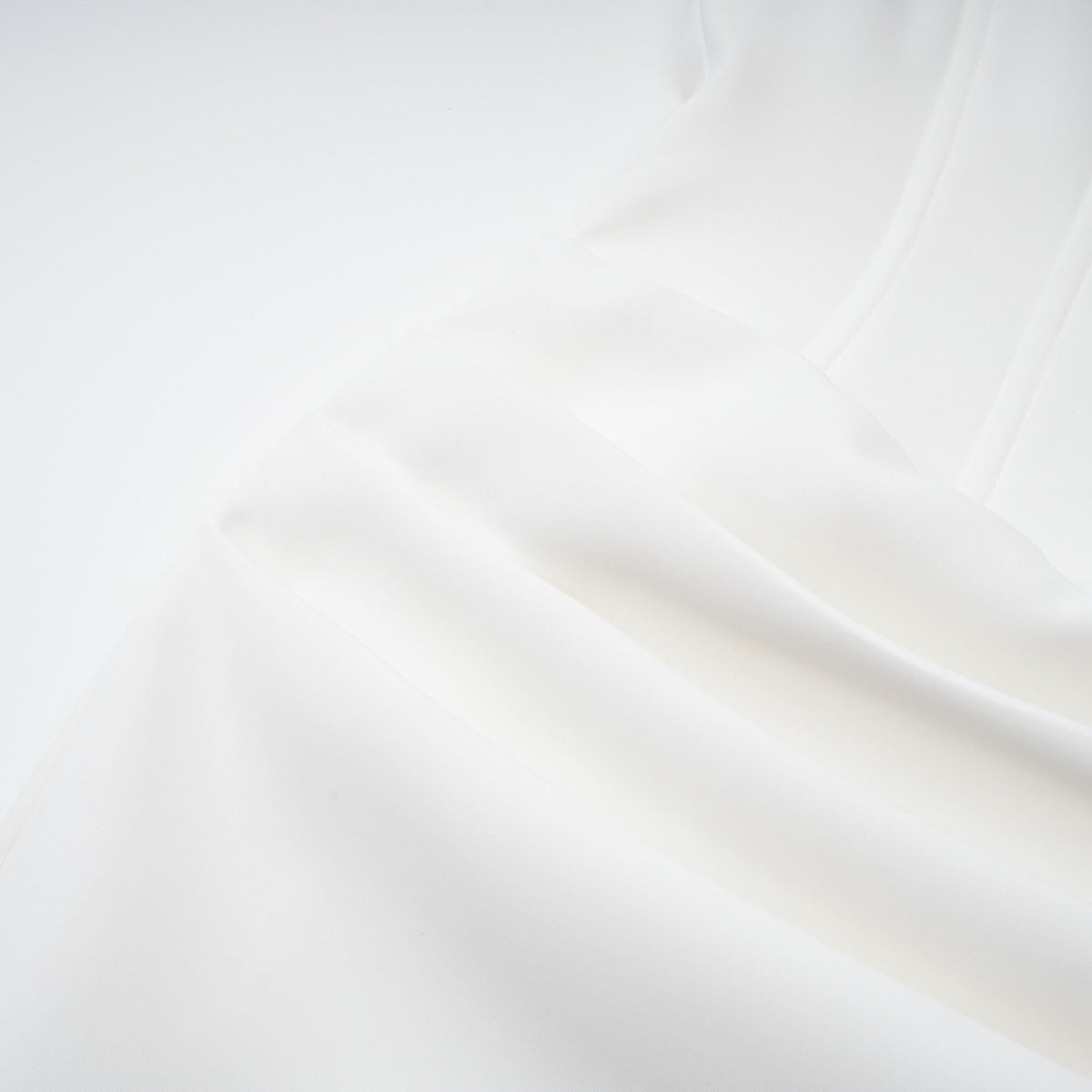 Solara White Draped Midi Dress