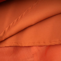 Carrie orange halterneck flounced maxi dress