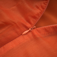 Carrie orange halterneck flounced maxi dress