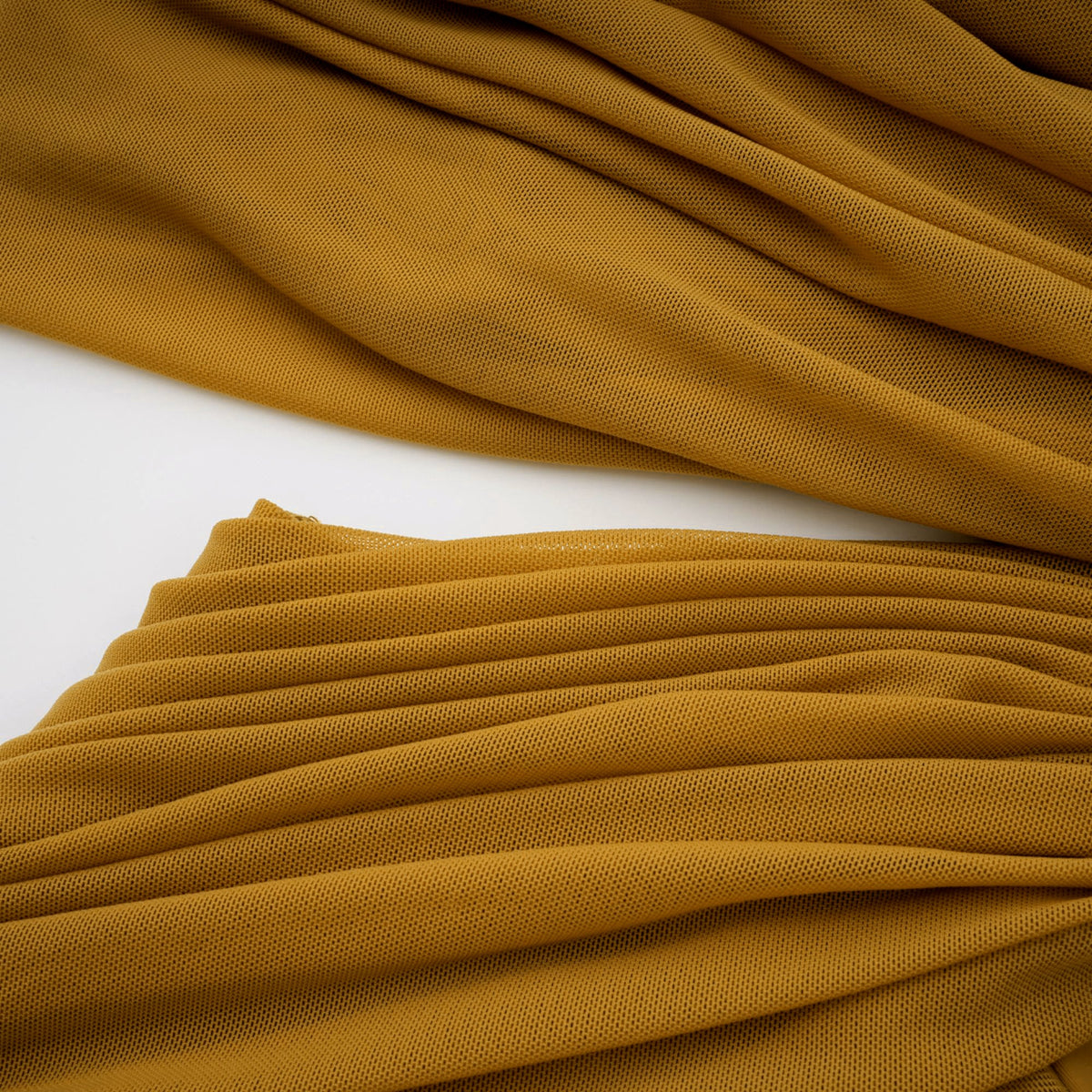 Ludivine ocher off-shoulder cut-out ruched maxi dress