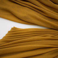 Ludivine ocher off-shoulder cut-out ruched maxi dress