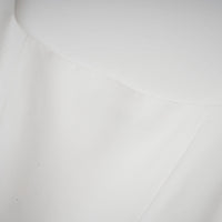 Sadie white pleated corset gown dress
