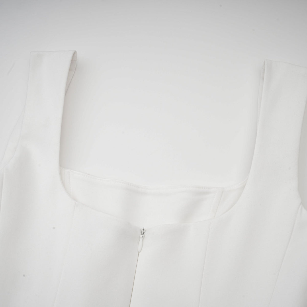Sadie white pleated corset gown dress
