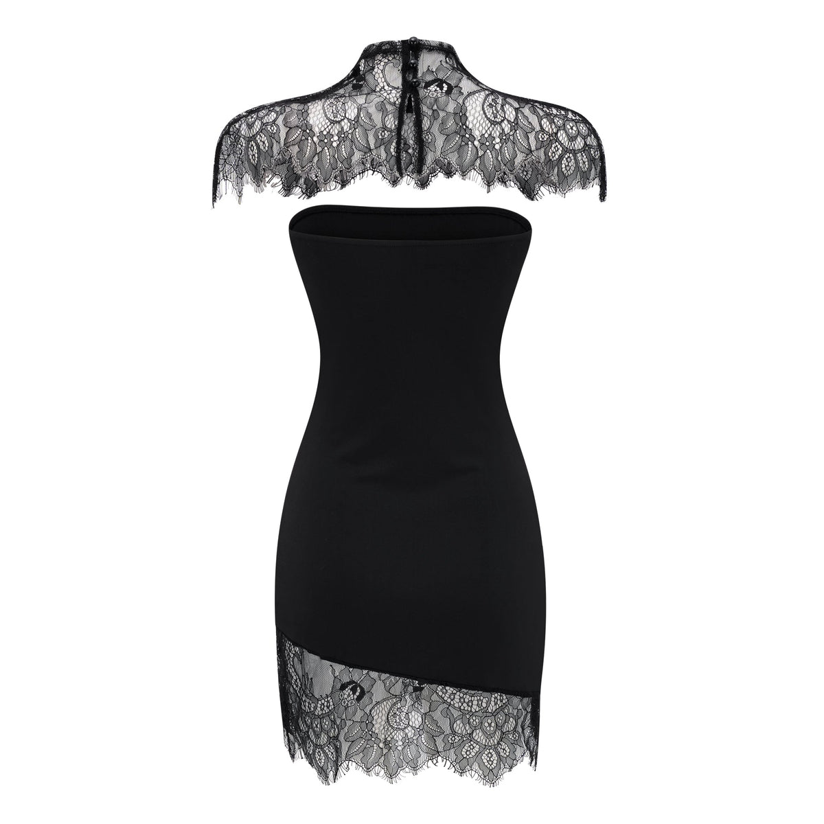 Alvaro Black Lace Shawl & Dress Set