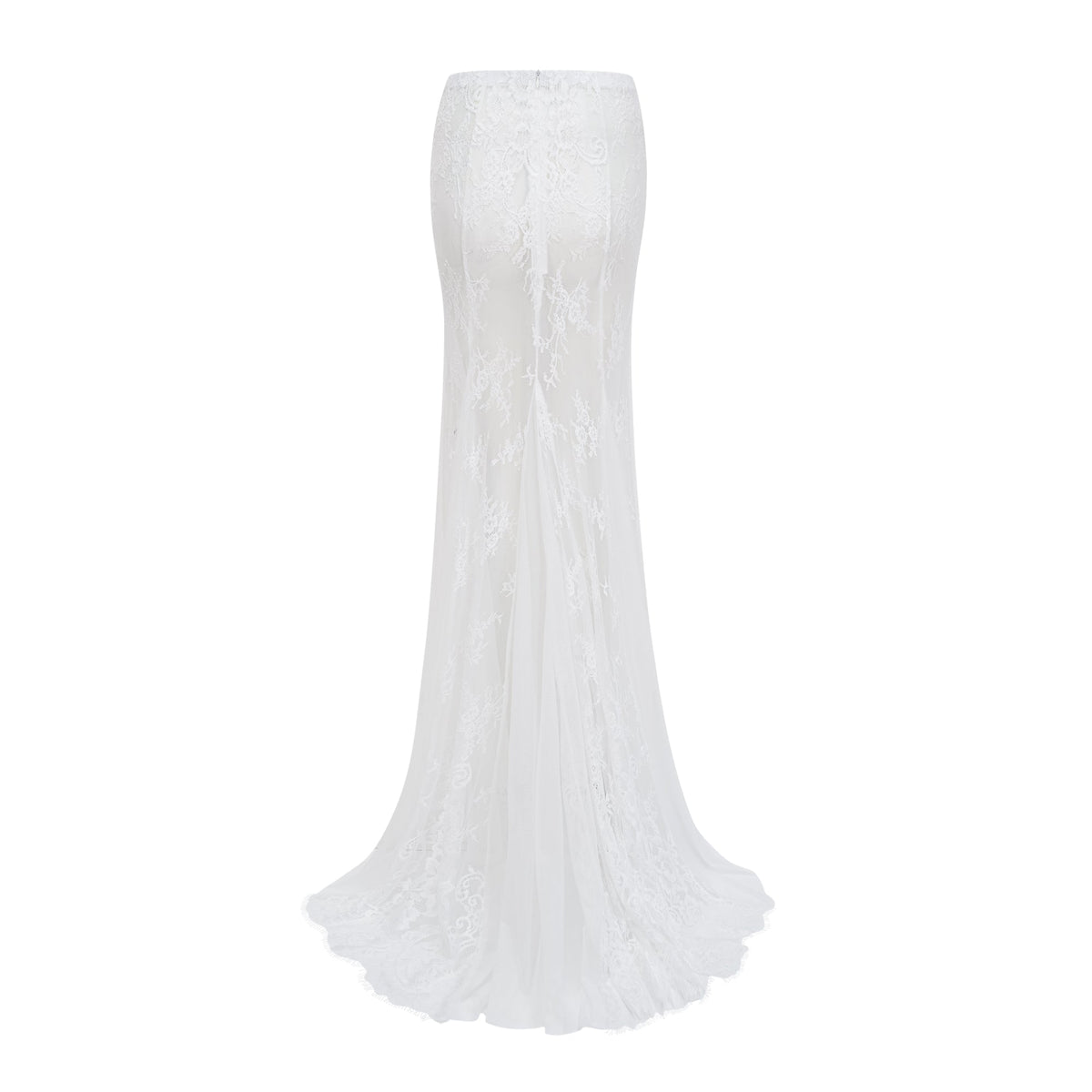 Margherita White Floral Lace Dress & Skirt Set