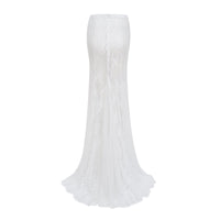 Margherita White Floral Lace Dress & Skirt Set