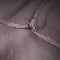 Nerida Silver Turtleneck Ruched Maxi Dress