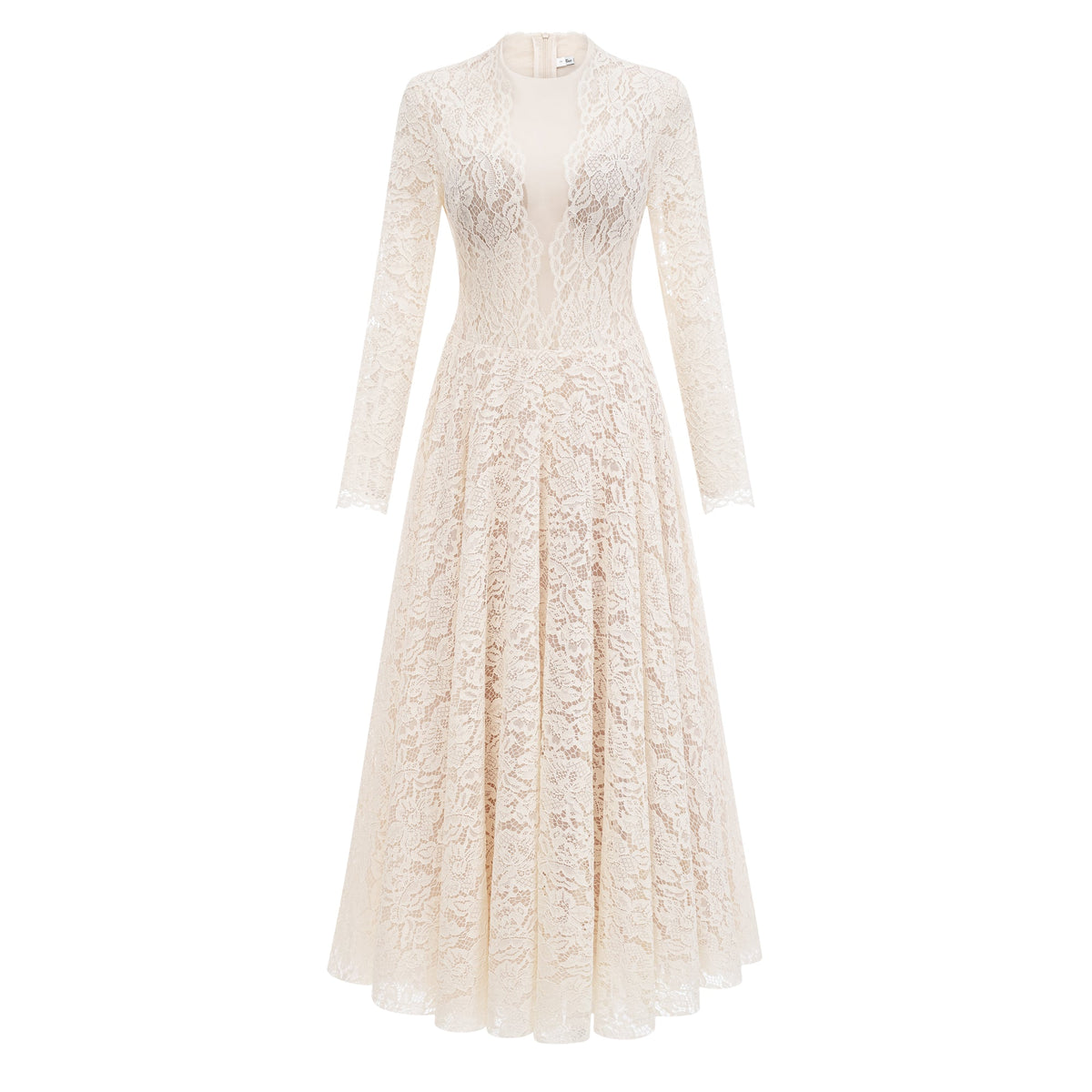 Oliana Ivory Lace Maxi Gown