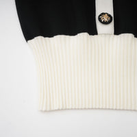 Charlotte wool color-blocked ribbed-knit mini dress