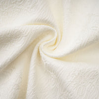 Coralie white petal-detail buttoned mini dress