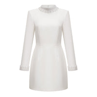 Bernadette White Faux Pearl Mini Dress