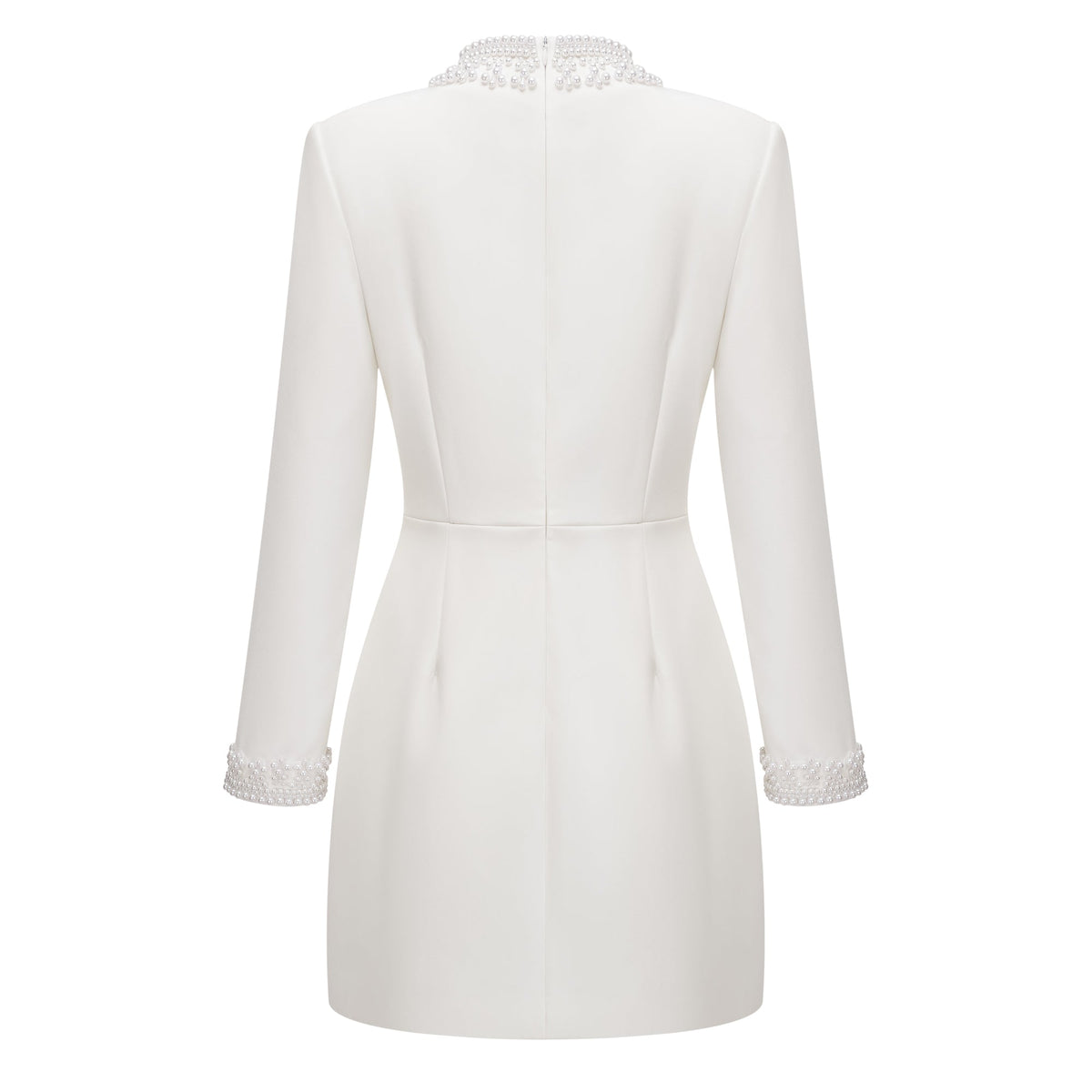 Bernadette White Faux Pearl Mini Dress