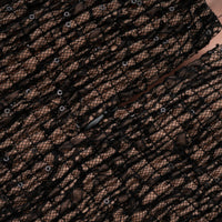 Velia Black Lace Glitter Tulle Maxi Gown