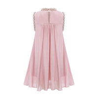 Helena pink embellished pleated mini dress