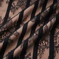 Urszula Black Floral Lace Corset Maxi Dress