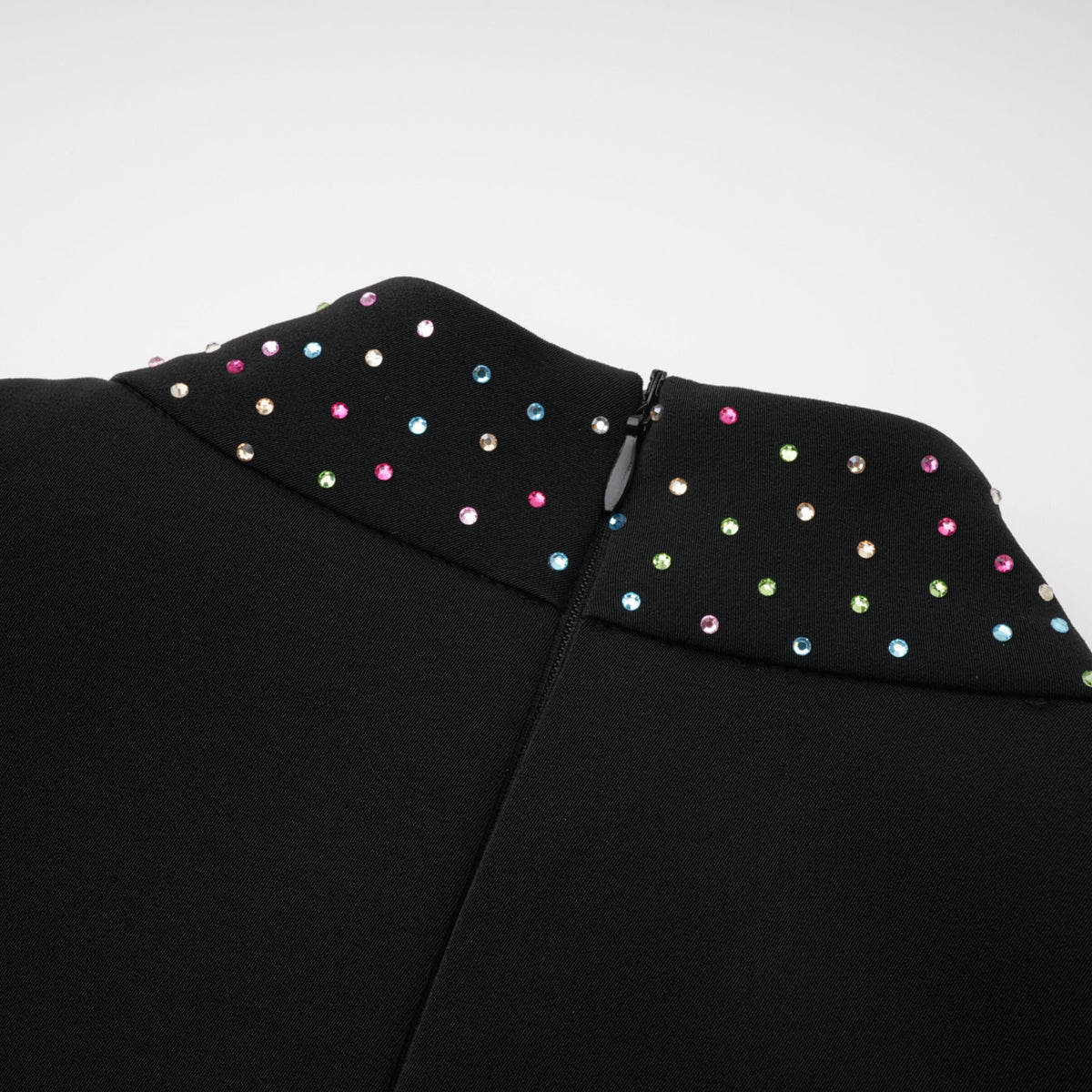 Rosaria Black Embellished Constellation Mini Dress