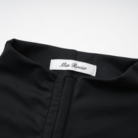 Andrea Black Keyhole Maxi Dress with High Thigh Slit