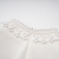 Bernadette White Faux Pearl Mini Dress
