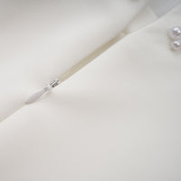 Bernadette White Faux Pearl Mini Dress