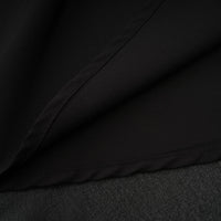 Viviane black pleated button-front midi dress