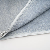 Daphné blue crystal sleeveless denim mini dress
