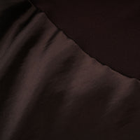 Gitta Brown Off Shoulder Satin Maxi Gown