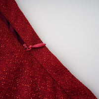 Orabelle Red Brilliance Drop Shiny Dress