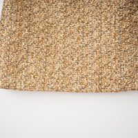 Arna Gold Sweetheart Neckline Tweed Mini Dress