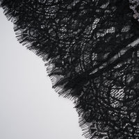 Ava Black Lace Panel Sequined Maxi Dress