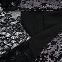 Ava Black Lace Panel Sequined Maxi Dress