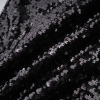 Ava Black Lace Panel Sequined Maxi Dress