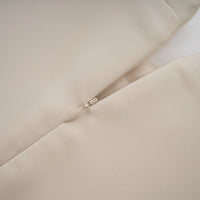 Chloé cream-white fitted mini dress