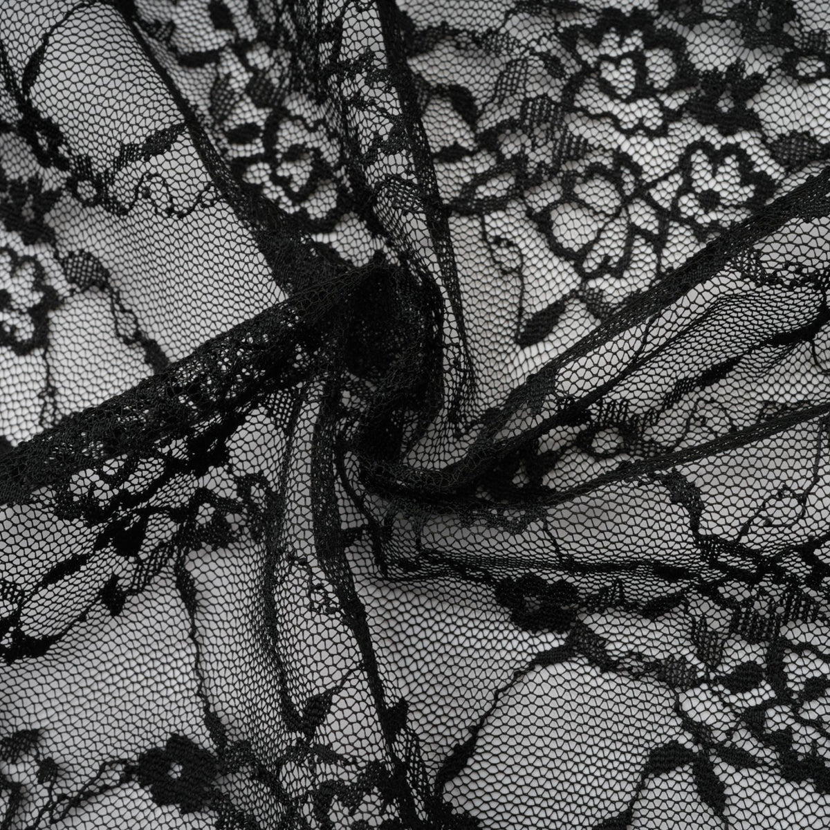 Louise black floral-lace vest & dress matching set