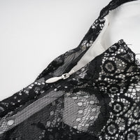 Éléonore Two Tone Lace Detail Maxi Dress