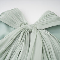 Uranie Mint Green Gathered Maxi Dress