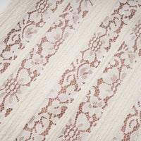 Émeline floral lace train-design maxi dress in Neutrals