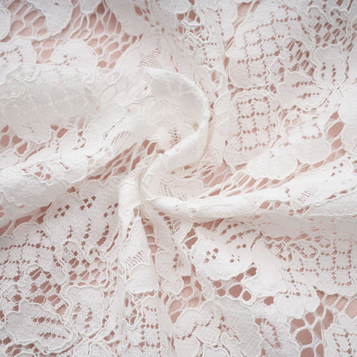 Marzia White Ribbon Detail Floral Lace Maxi Dress