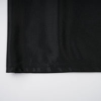 Ginevra black halterneck faux-pearl satin maxi dress